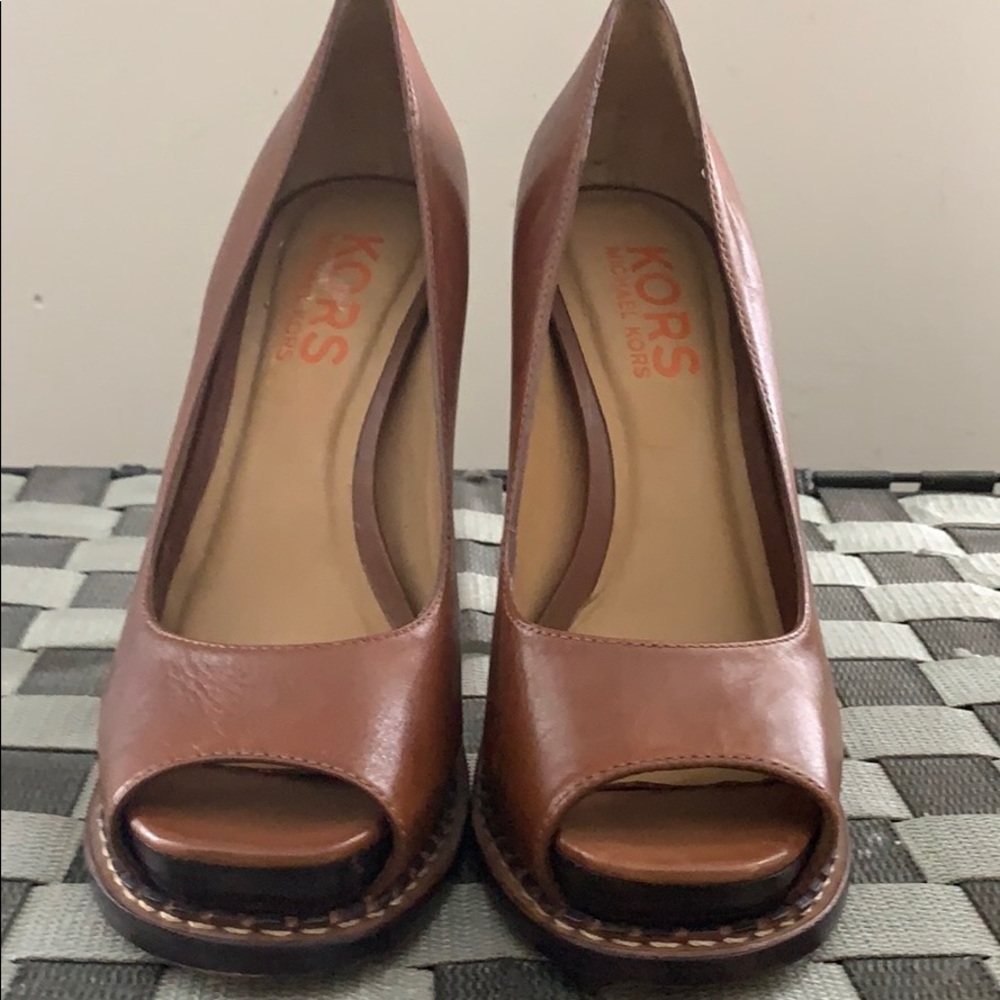 Michael Kors peep-toe stilettos- new